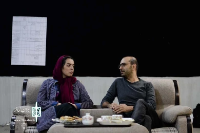 تمرین نمایش «ابوبکر محمدی, فاطمه محمدی» به نویسندگی و کارگردانی «جلال تجنگی»