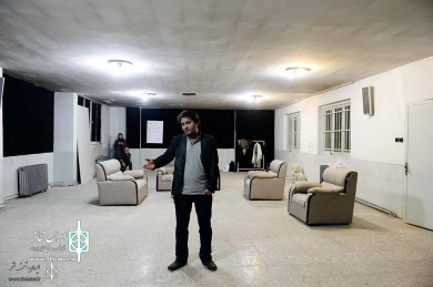 تمرین نمایش «ابوبکر محمدی, فاطمه محمدی» به نویسندگی و کارگردانی «جلال تجنگی»