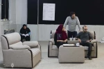 تمرین نمایش «ابوبکر محمدی, فاطمه محمدی» به نویسندگی و کارگردانی «جلال تجنگی»